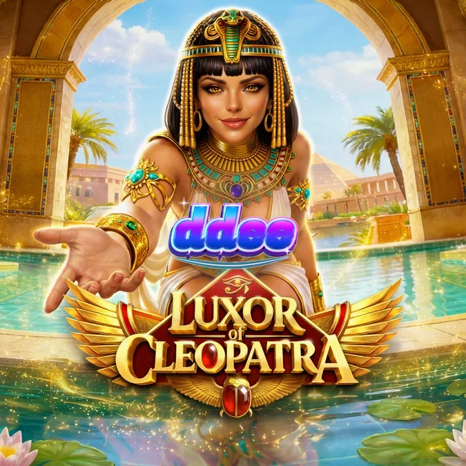Tampilan visual slot Luxor of Cleopatra dengan elemen Mesir Kuno